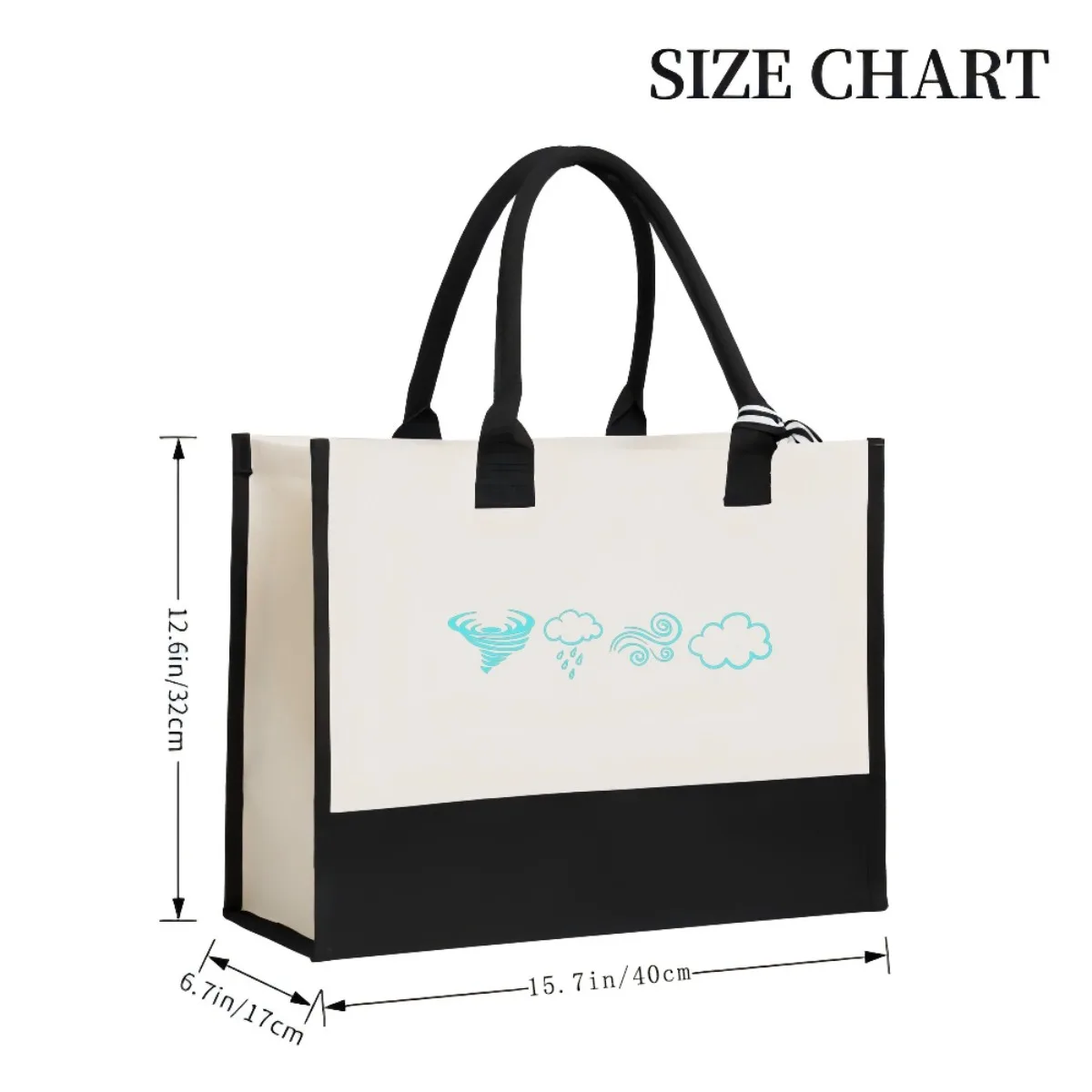 الحب في الهواء bl سلسلة 2026 وصول جديد موضة عملية واسعة قابلة لإعادة الاستخدام حمل حقيبة نمط طباعة 2 لهجة الثقيلة كبيرة Sh #3