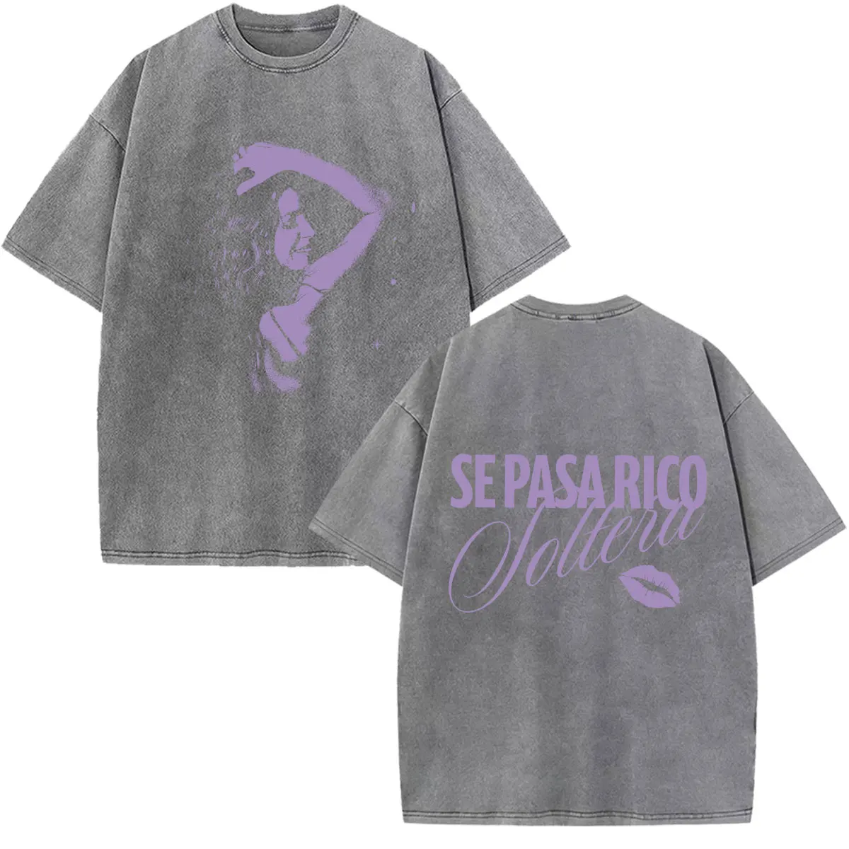 Shakira Las Mujeres Ya No Lloran 2026 Tour Print Vintage Washed Fan Geschenk T-Shirts Herren Damen Mode Locker Lässig Baumwoll-T-Shirt – Detail 24