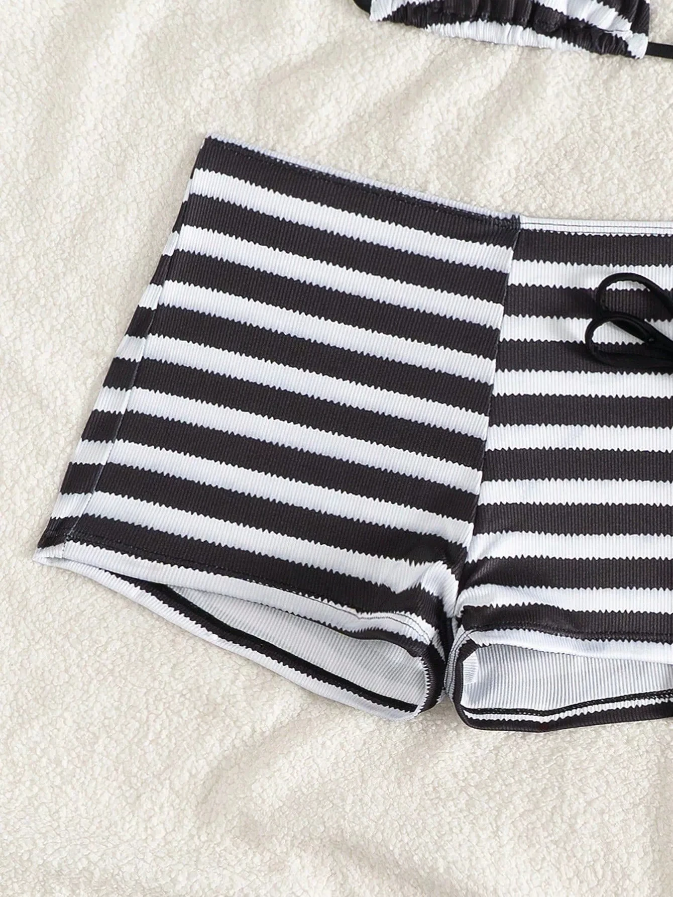 DEKA Nowy Model Bikini w Trójkątne Paski Damski Strój Kąpielowy Mikro Bikini z Nadrukiem Brazylijskie Biquini Seksowna Odzież Plażowa