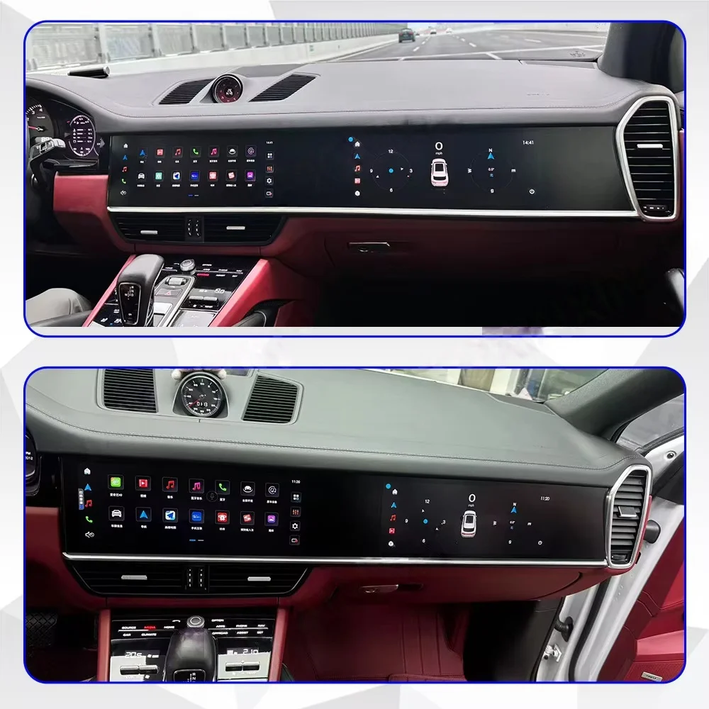 Picture 6: Android Auto GPS Navigation Multimedia Video Stereo For Porsche Cayenne 2018-2023  Wireless CarPlay Receiver Head Unit Bluetooth