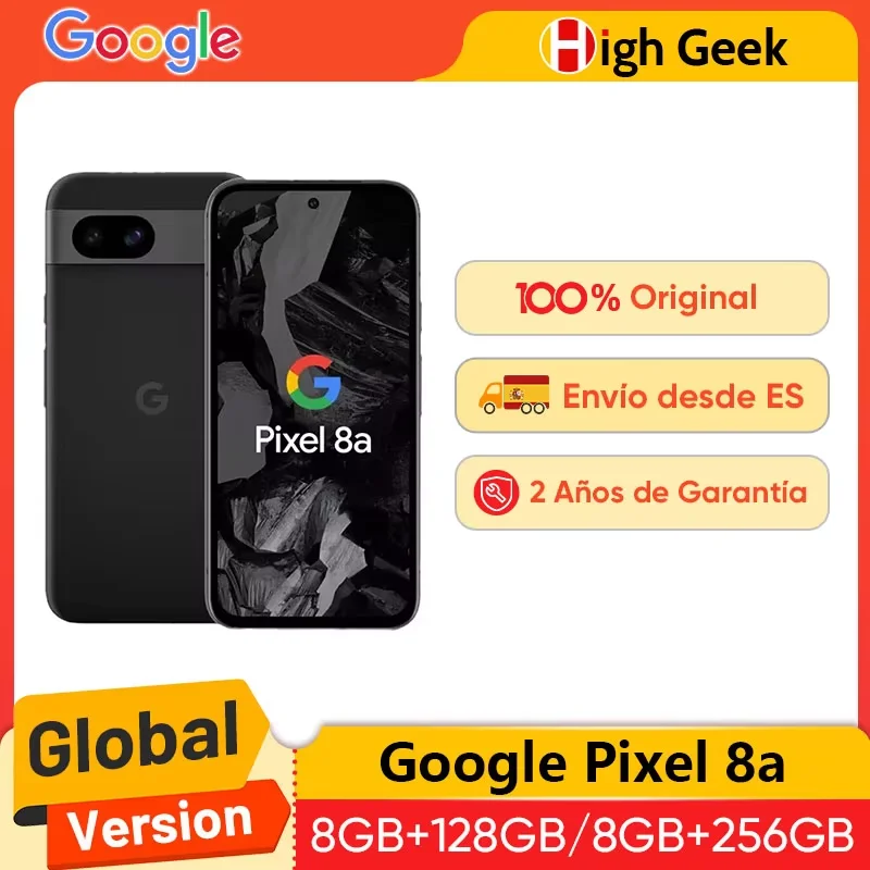 Google Pixel 8a Global Version AI Smartphone Google Tensor G3 64 MP Quad PD Wide Camera 120Hz OLED Display 4492mAh Battery