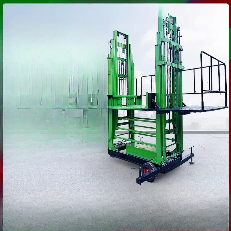 Mobile electric hydraulic, construction site construction lifting wall plastering masonry lifting platform brick machine