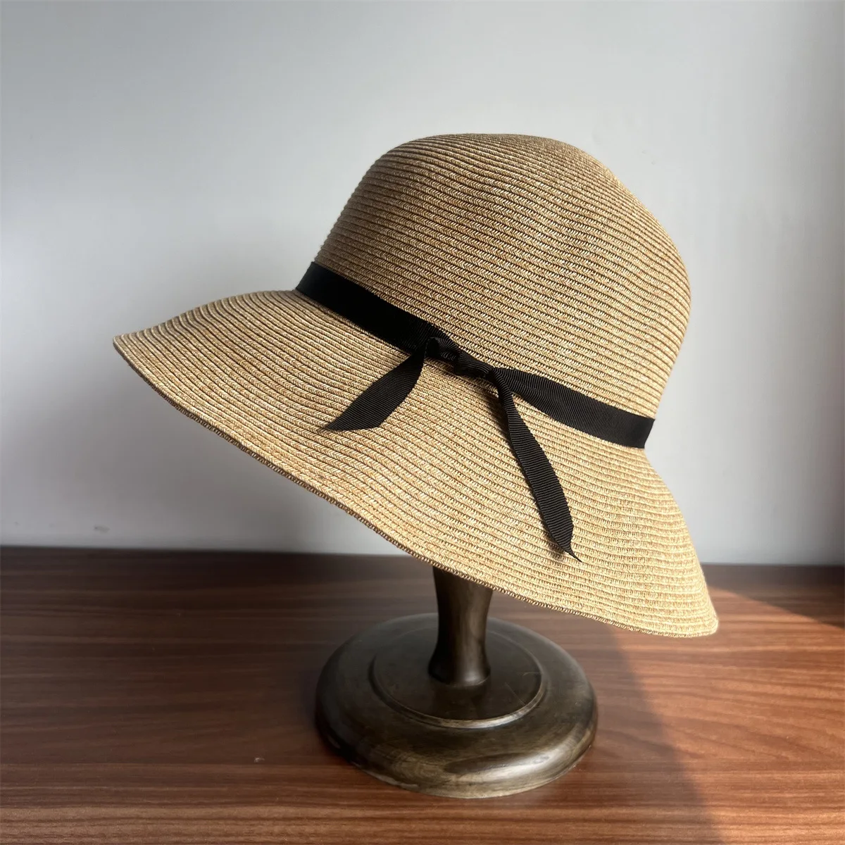 Retro Straw Hats Women Summer Farm Fishing Sunshade and Sun Protection Caps High Quality Outdoor Hiking Daily Wear Foldable Hat