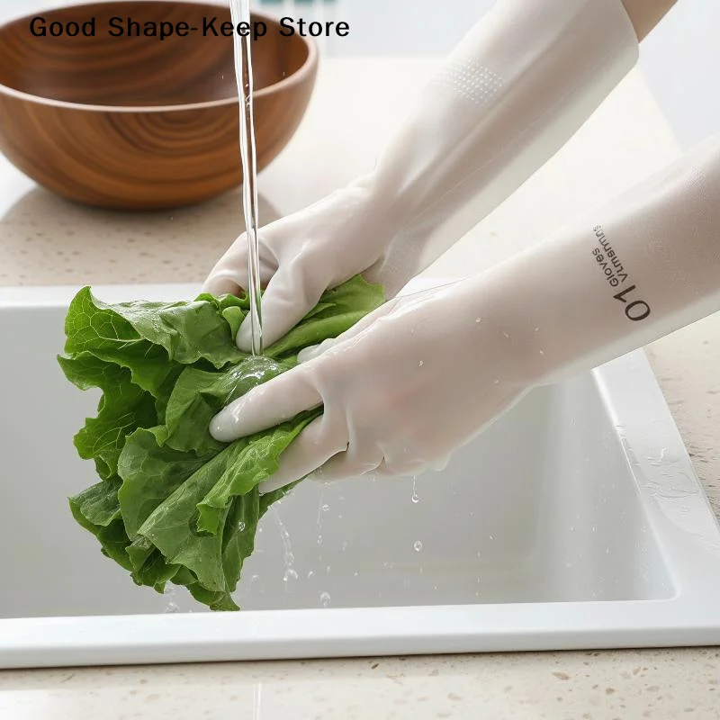 dailyBPA Free Non-Slip Silicone Dishwashing Gloves 5Pairs Waterproof Durable Household Gloves for Kitchen Chores Car Washing