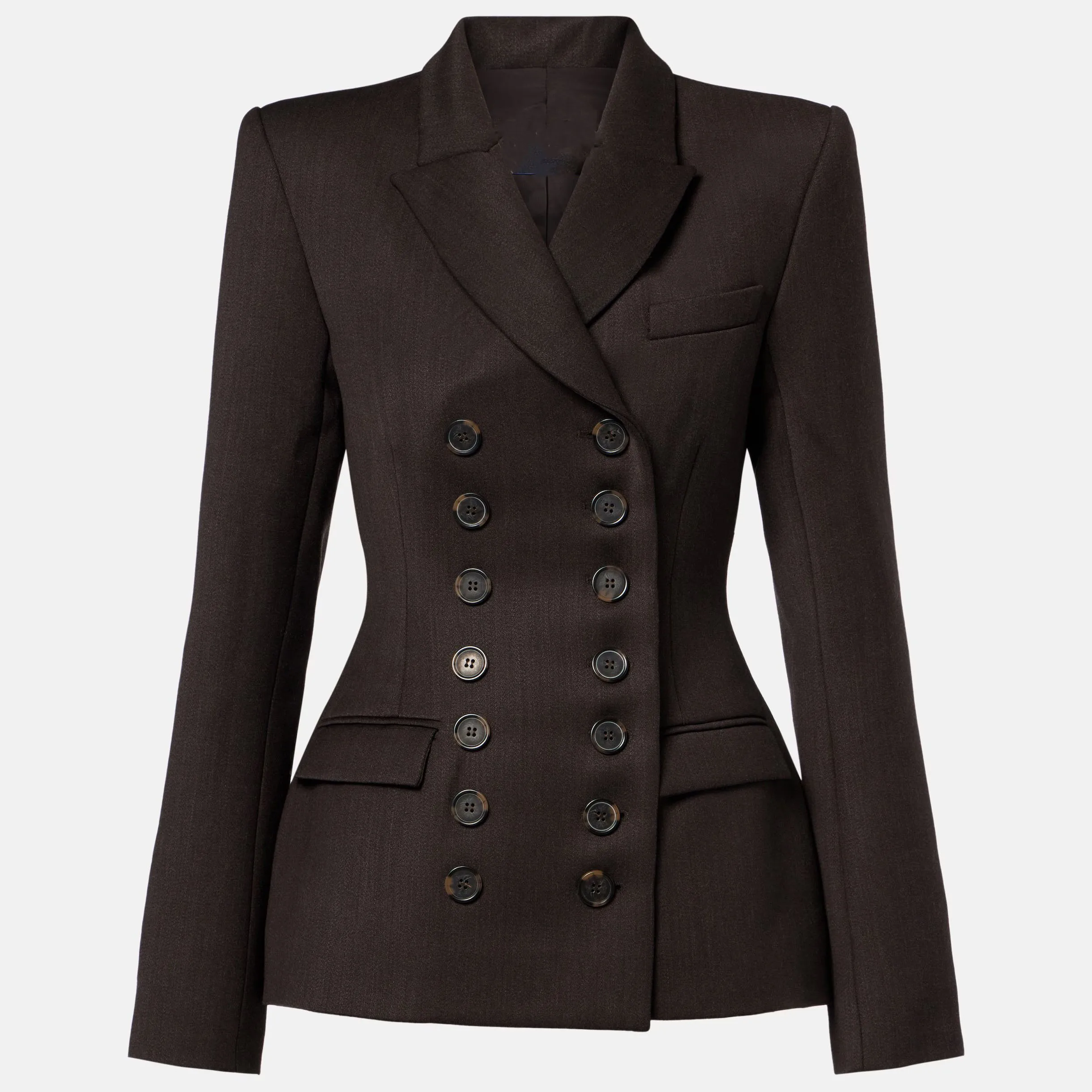 

Женский двубортный пиджак с затянутой талией, осень 202, новый стиль, элитный и легкий роскошный пригородный топ