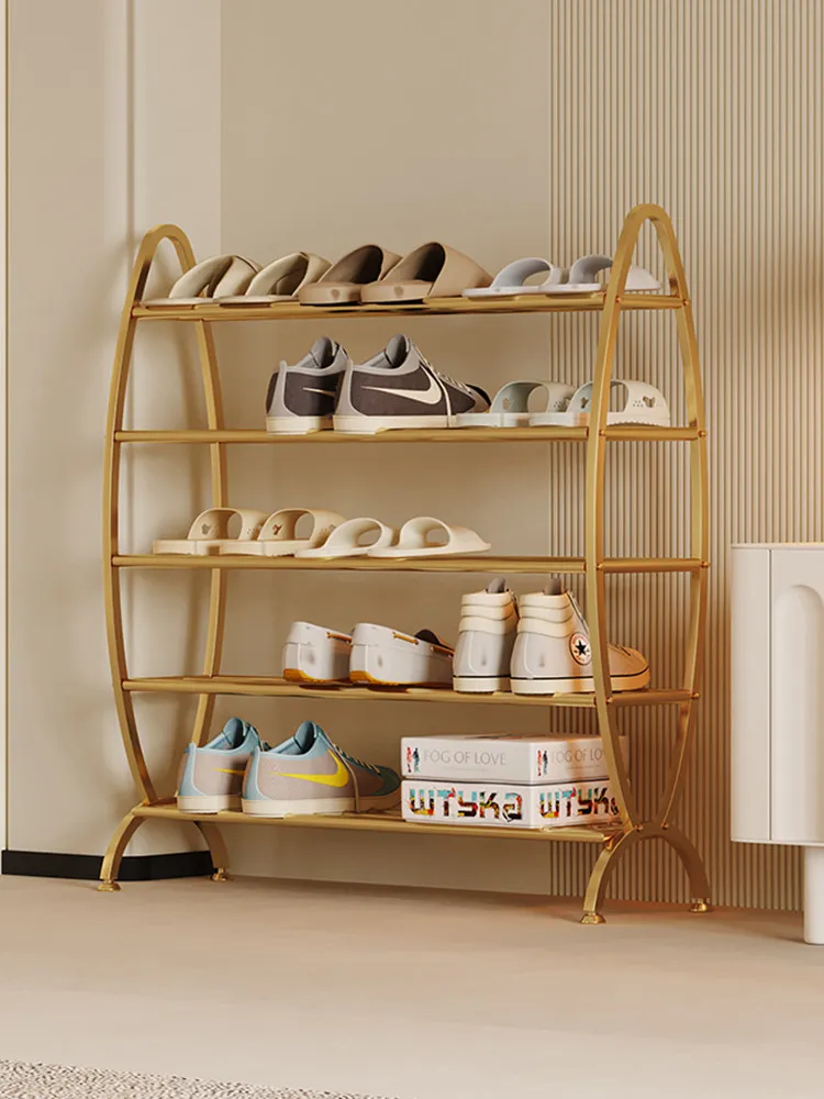 Shoe rack simple door home indoor multi-layer shoe rack Internet celebrity creative storage new slipper rack