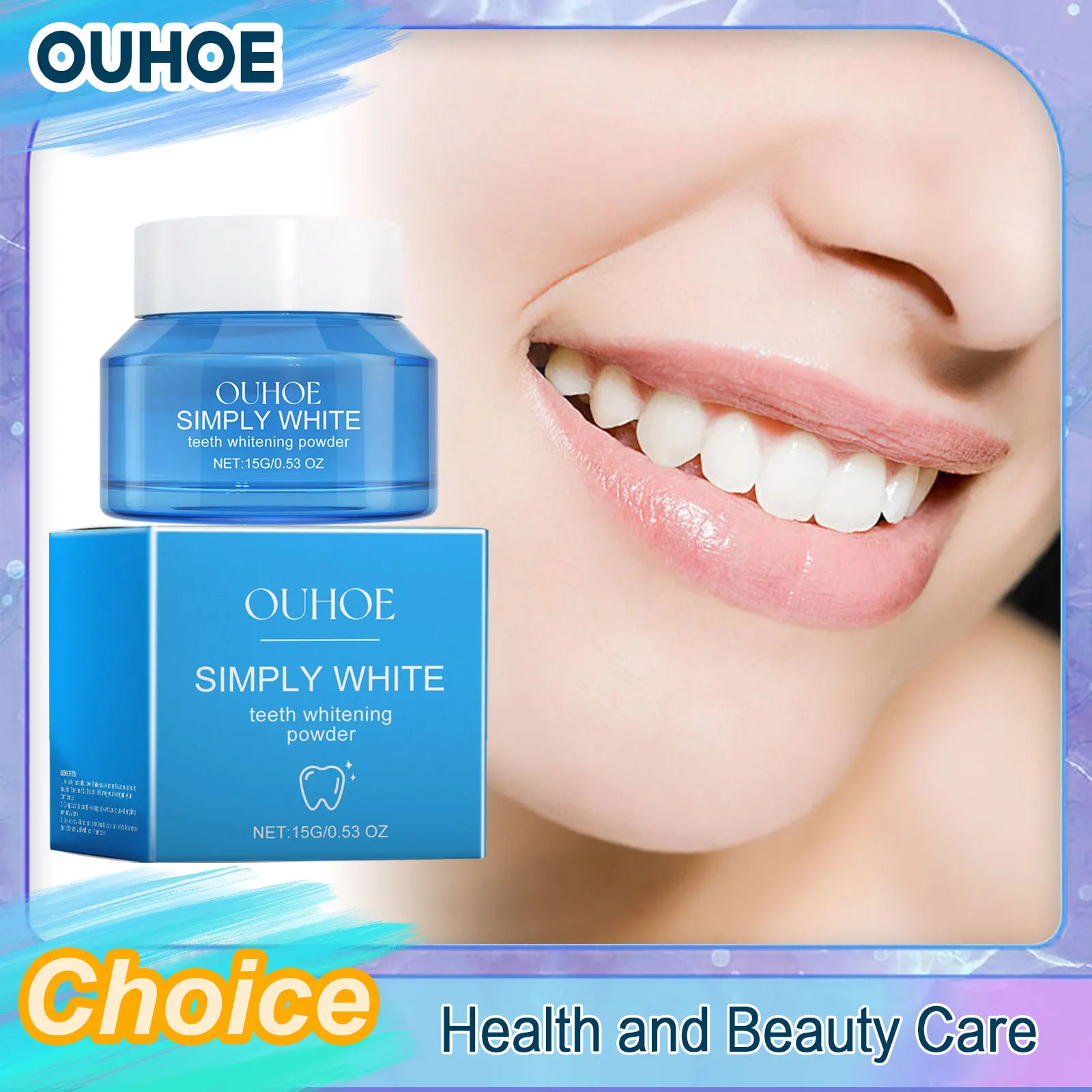 Teeth Whitening Powder Remove Yellow Plaque Stains Enamel Repair Dental Cleaning Toothpaste Fresh Breath Oral Hygiene Tooth Care