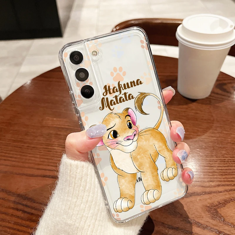 The Lion King Hakuna For Samsung Galaxy S23 S22 S21 S20 Ultra Plus Pro S10 S9 S8 S7 4G 5G Transparent Soft Phone Case Coque Capa