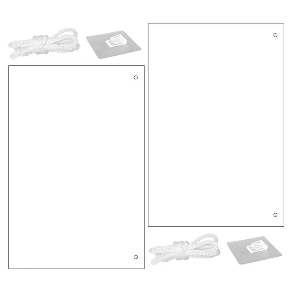 2Pcs Acrylic Clear Acrylic Dry Erase Board For Office Desk Memo Board Family High Transparency Desktop Whiteboard
