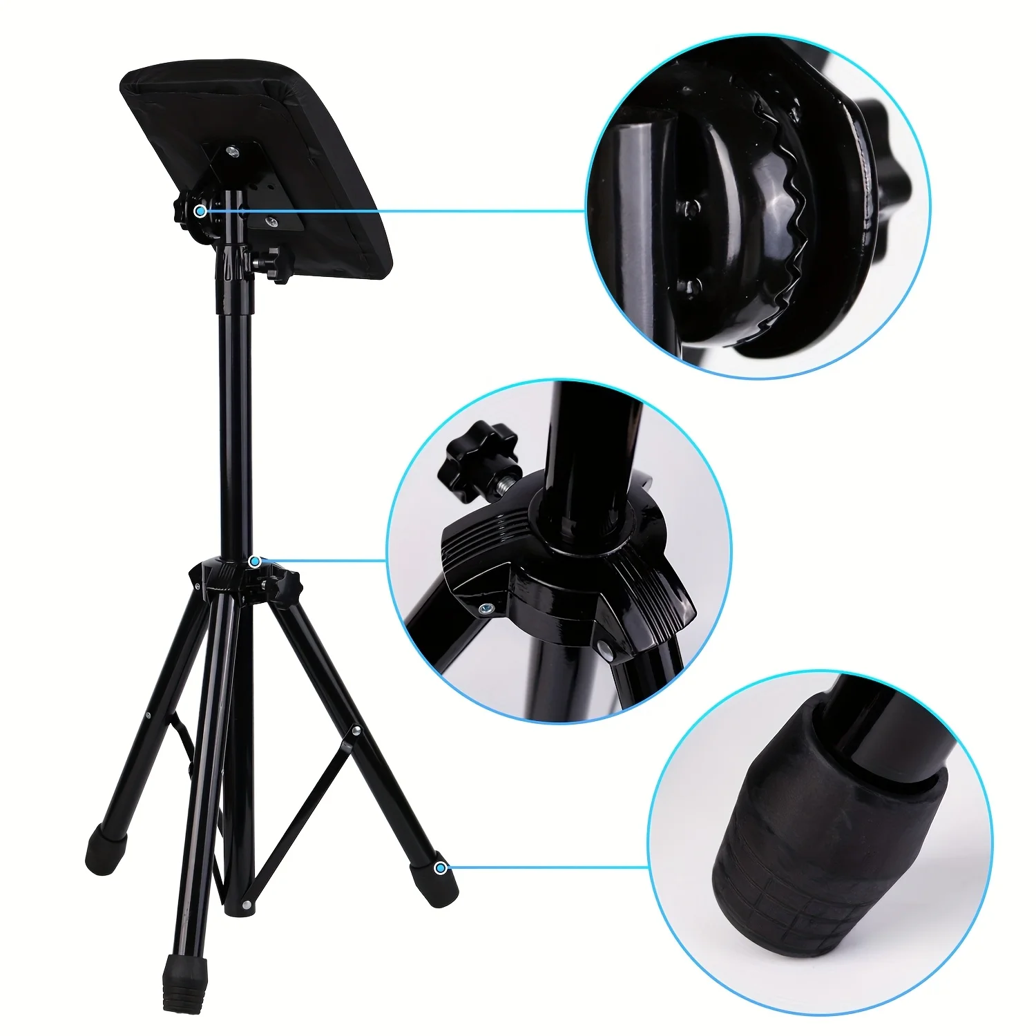 Tattoo Arm Rest Stand with Thicken Tattoo Pad 180° Rotation Adjustable Height Foldable Tattoo Armrest and Legrest Stand