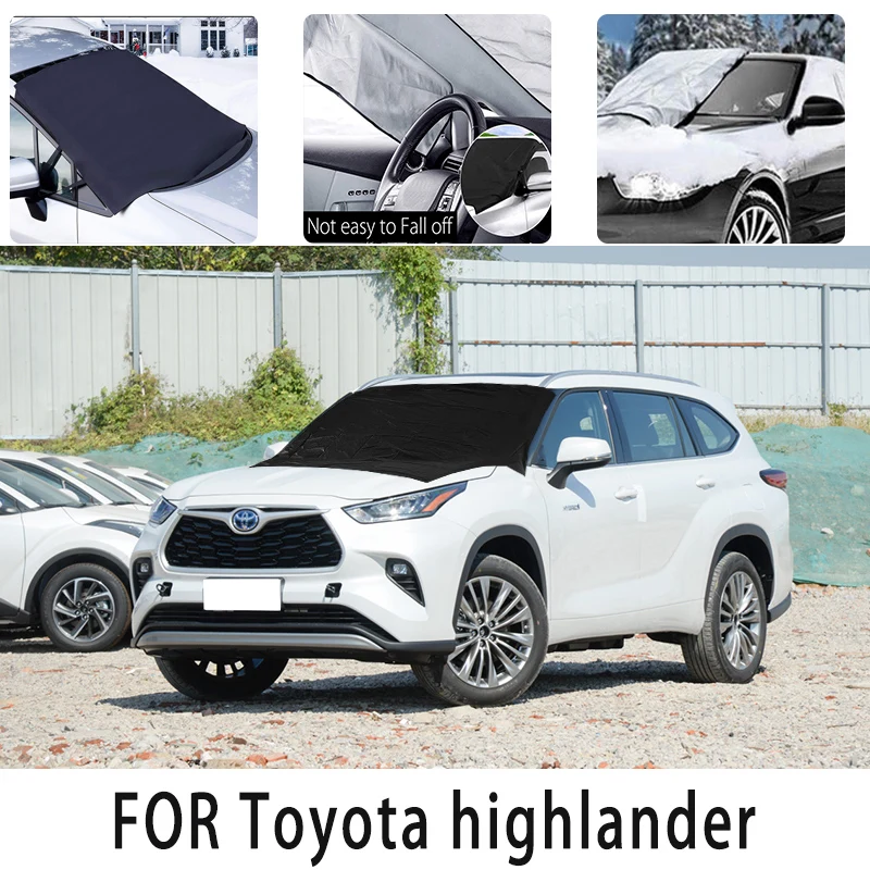 

Car snowcover frontcover for Toyota highlander auto heat insulation sunshade Antifreeze wind Frost prevention car accessories