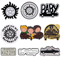 Supernatural Enamel Pin Brooches for Women Lapel Pins Badges on Backpack Clothing Accessories TV Show Jewelry Friends Gift
