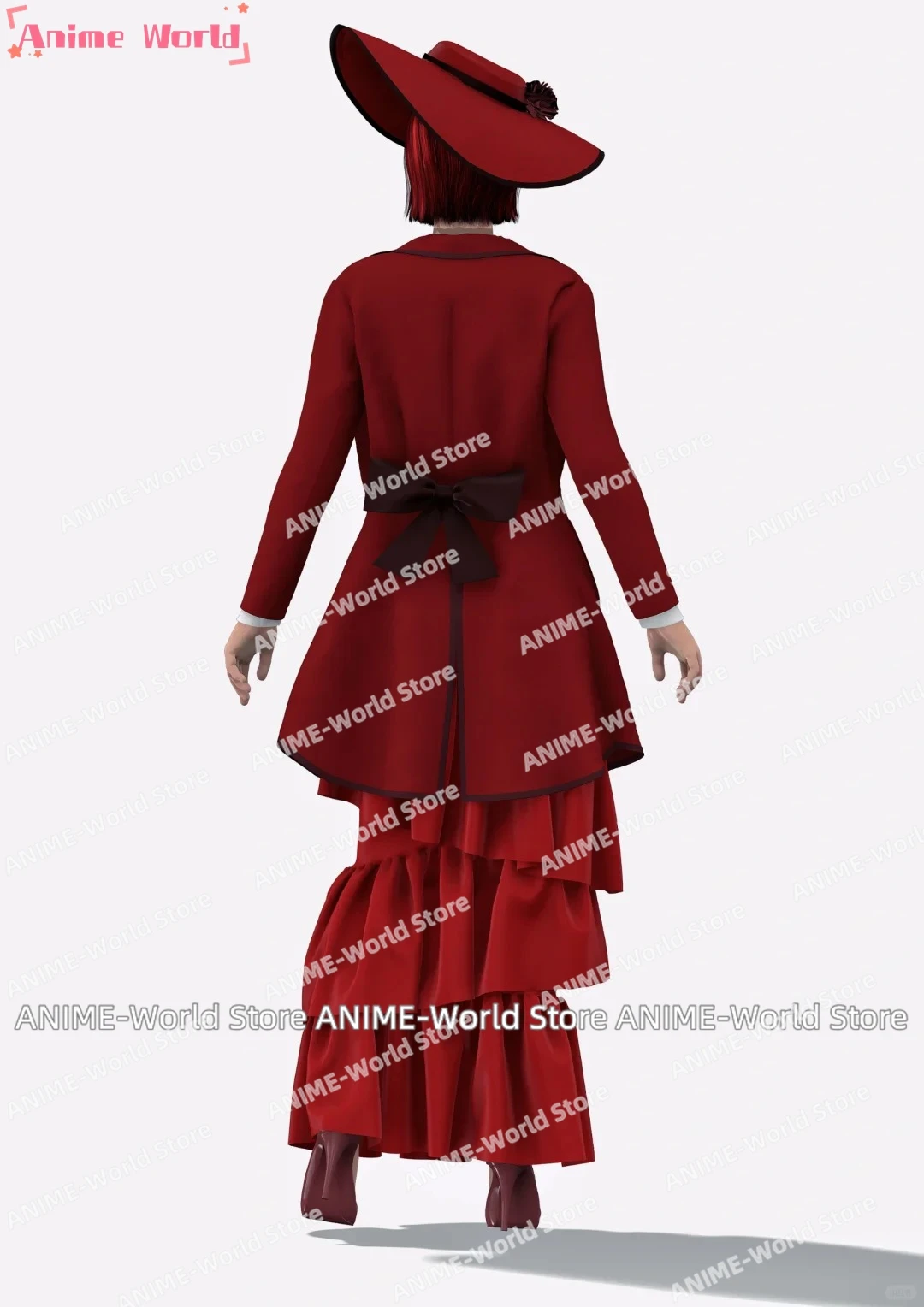 أزياء تنكرية للنساء ، فستان تأثيري ، بالغ ، ملابس كوس ، بتلر أسود ، أنجلينا أحمر ، لانا أحمر ، أي حجم ، هالوين ، حجم مخصص #4