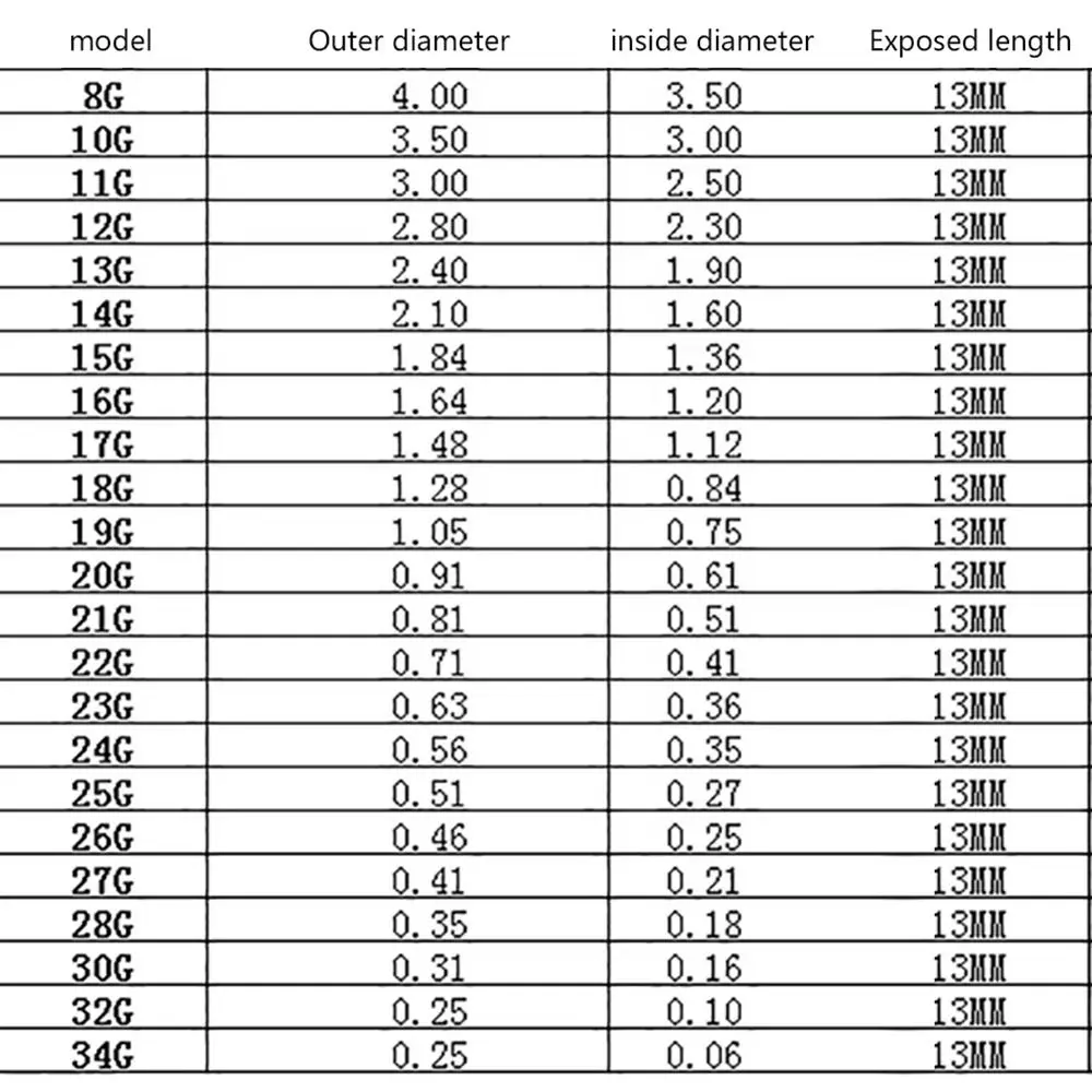 12Pcs Stainless Steel Dispensing Machine Needle 8G-30G Fluids Metal Industrial Glue Injection Needle 25mm Blunt Tip