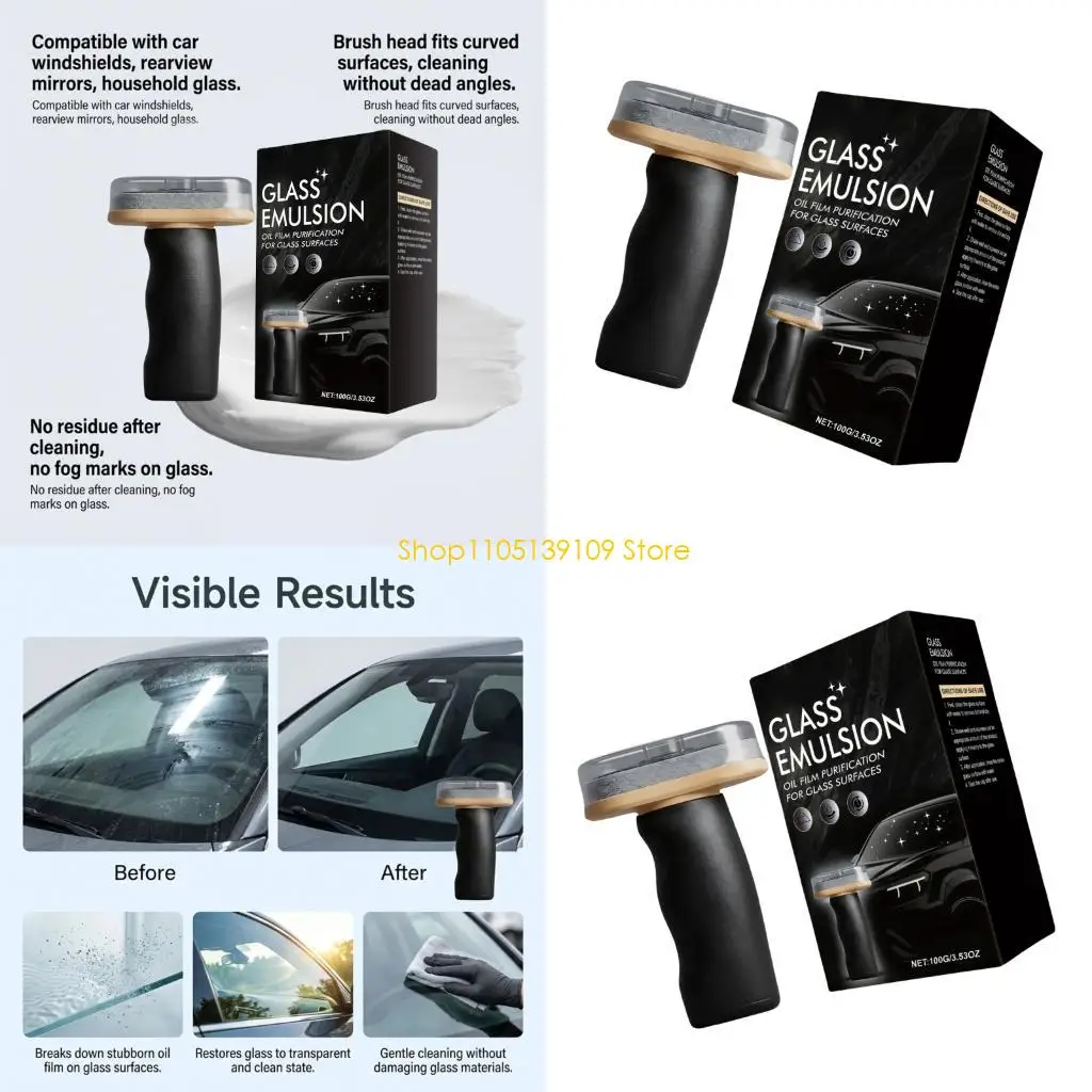 

P5ED Car Glass Oil Film Remover Hydrophobic Coating Windshield Cleaning Agent