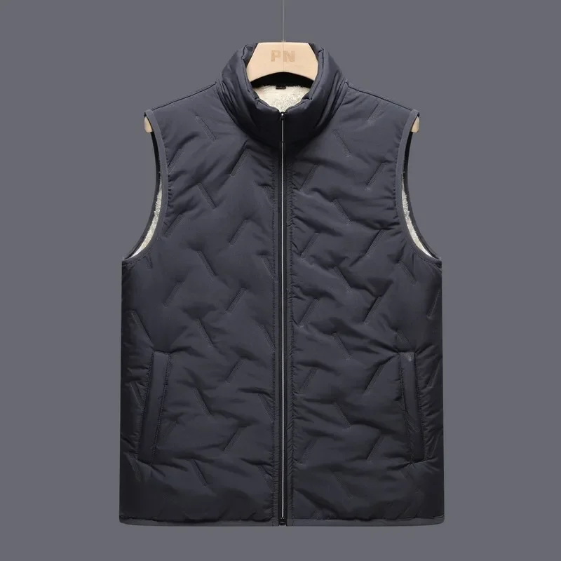 Autumn/Winter New Fleece-Lined And Thickened Loose-Fit Sports Shoulder Vest Men Women's Cross-Border Quality Fleece Vest