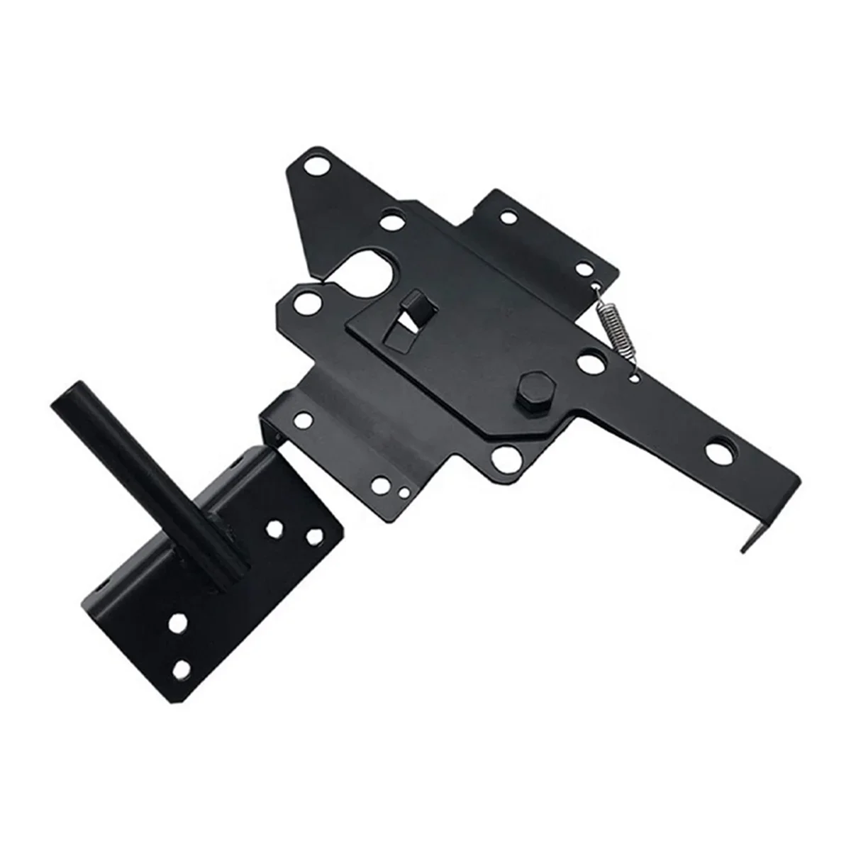 Quick Pin Door Bolt Automatic Latch Gate Lock Post Mount Self-Locking Bolts