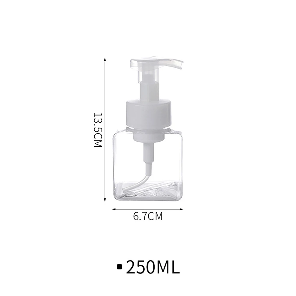 

For Bathroom Kitchen Dispenser Foam Bottle 1* Empty High Capacity Plastic Practical To Use Resistant Transparent