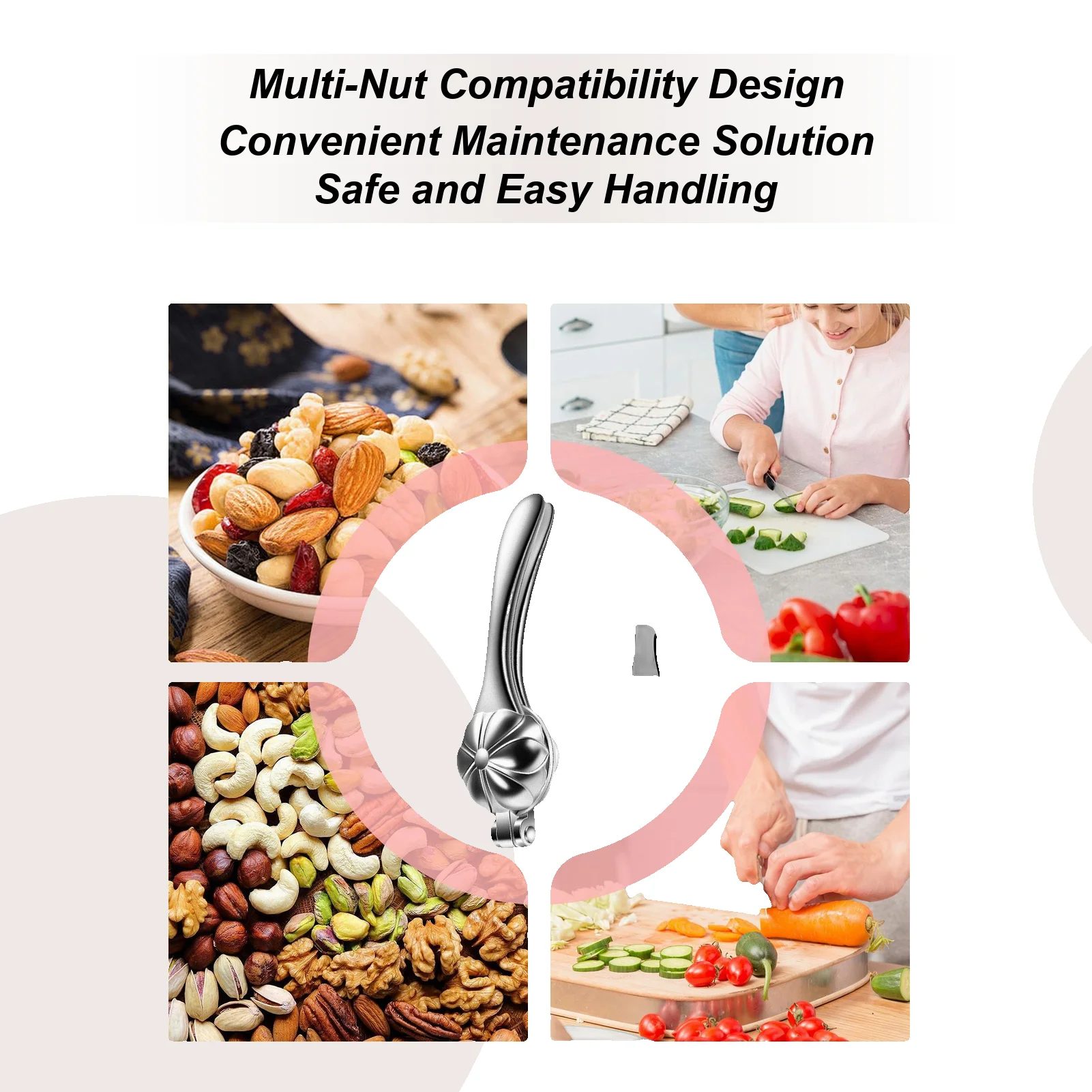 Nutcracker Chestnut Clip Multifunctional Walnut Opener Sheller Chestnut Cutter Clip For Kitchen Home Dormitory Hotel Restaurant