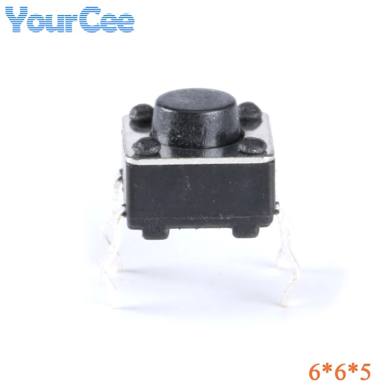 100PCS Mini Micro Switch Touch Tactile Push Button Switch 6×6 4.3/5/6/7/8/8.5/9/10/11/12/13/14/15MM Vertical 4 Pin Switch Cap
