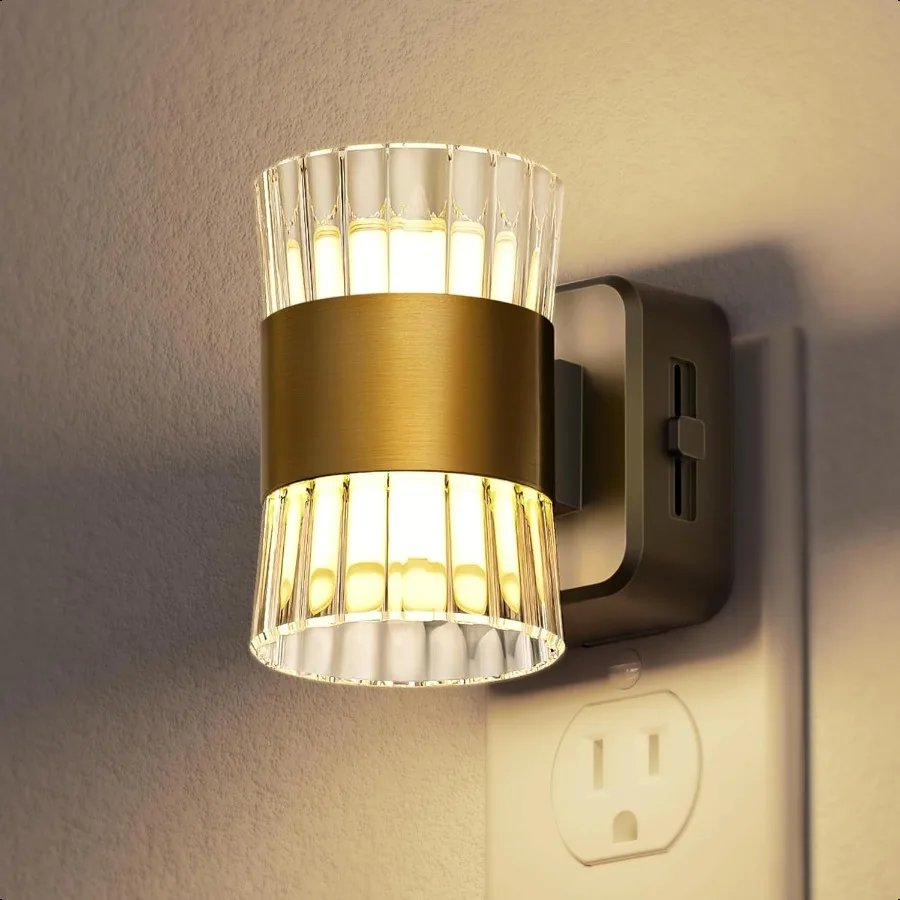 

LED Night Light Plug in Modern Night Lights Plug into Wall Dusk to Dawn Sensor 0100LM Adjustable Brightn Dimmable Decorative Ni