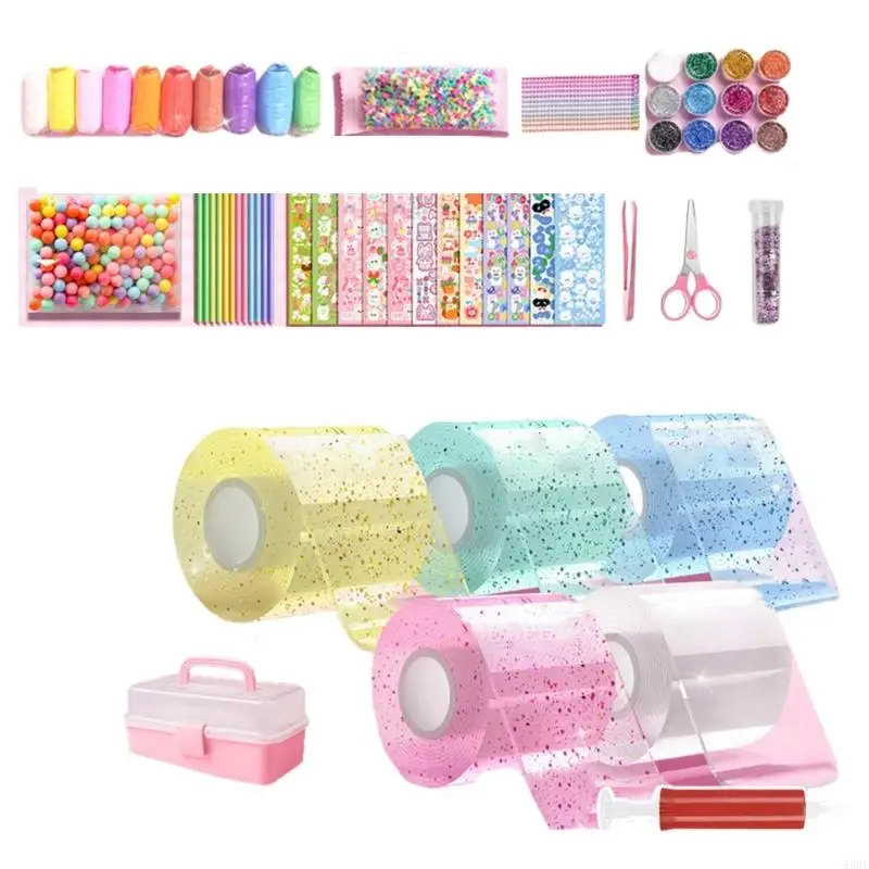 63he Nanos Bandblasenblasen -Set, Nanos -Klebeband -Squishys Maker -Set, Nanos Blasenband Set