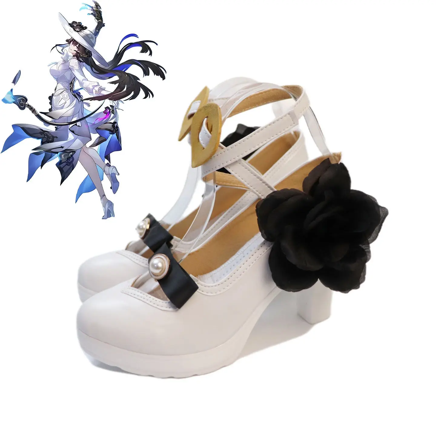 Bottes de Cosplay de jeu Constance le Dahlia Honkai Impact Honkai: chaussures Star Rail, accessoires de Costume d'halloween, accessoires fabriqués