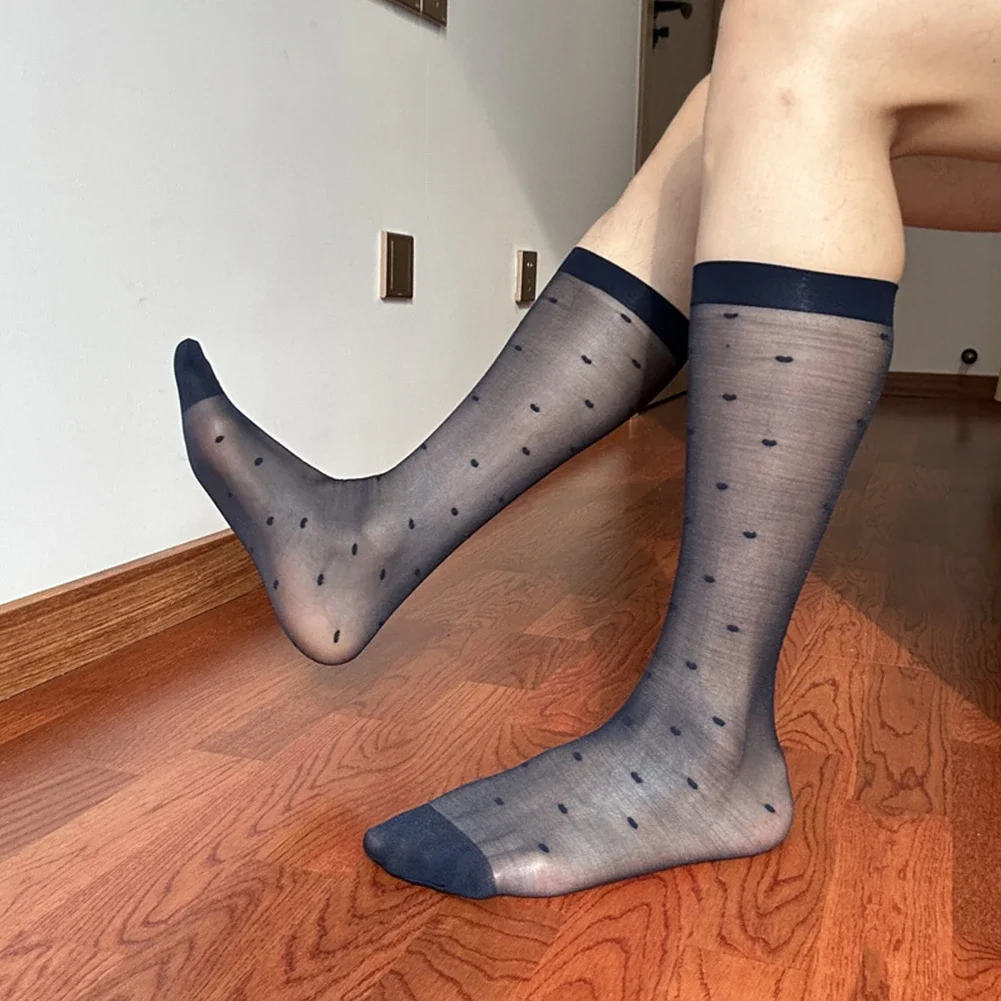 الأعمال الجوارب الرسمية 36-42 سنتيمتر الرجال جوارب أنبوبية متوسط الحجم صالح العلامة التجارية الجديدة حالة تنفس شير الجوارب مكتب ارتداء