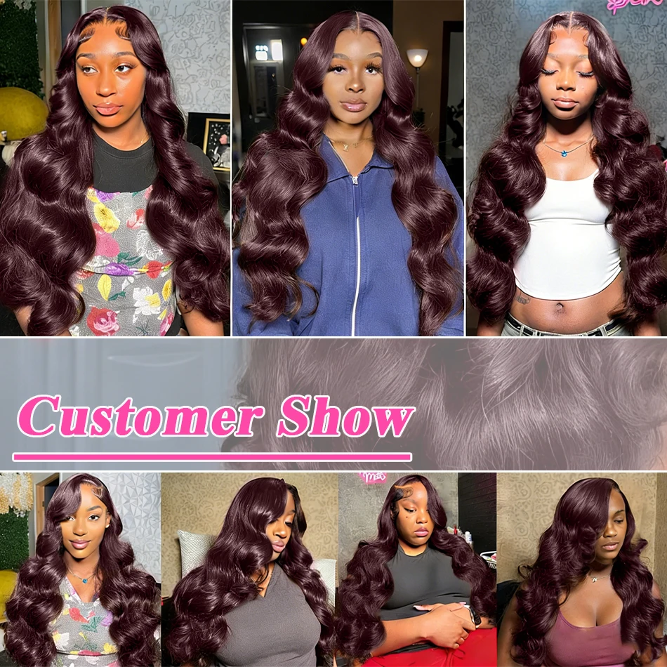 250 Density 32 36 Inch Chocolate Brown 13x6 Human Hair Wigs Hd Lace Frontal Body Wave Brown Wigs Brazilian 13x4 Lace Front Wig image 6