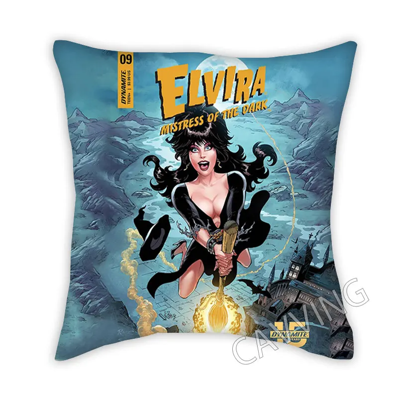 E-Elvira Mistress  3D Printed Polyester Decorative Pillowcases Throw Pillow Cover Square Zipper Cases Fans Gifts Home Decor  P03