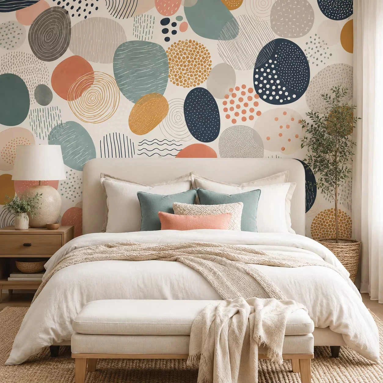 Custom Modern Color Abstract Geometry Wallpaper Line Art Mural, Home Decor for Living Room Bedroom Interior Wall 3d wallpaper