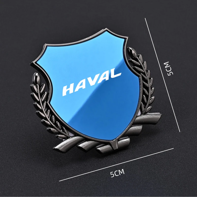 Autocollant d\'insigne d\'emblème latéral de fenêtre de coffre de voiture en métal, autocollant pour Haval Gesion H6 F7 H2 H3 H9 M6 F7X 2023,