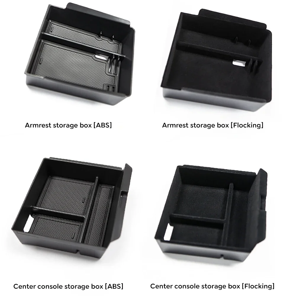 Caja de almacenamiento para el reposabrazos del coche, organizador de almacenamiento, suministros interiores, compatible con Tesla Model 3 Highland