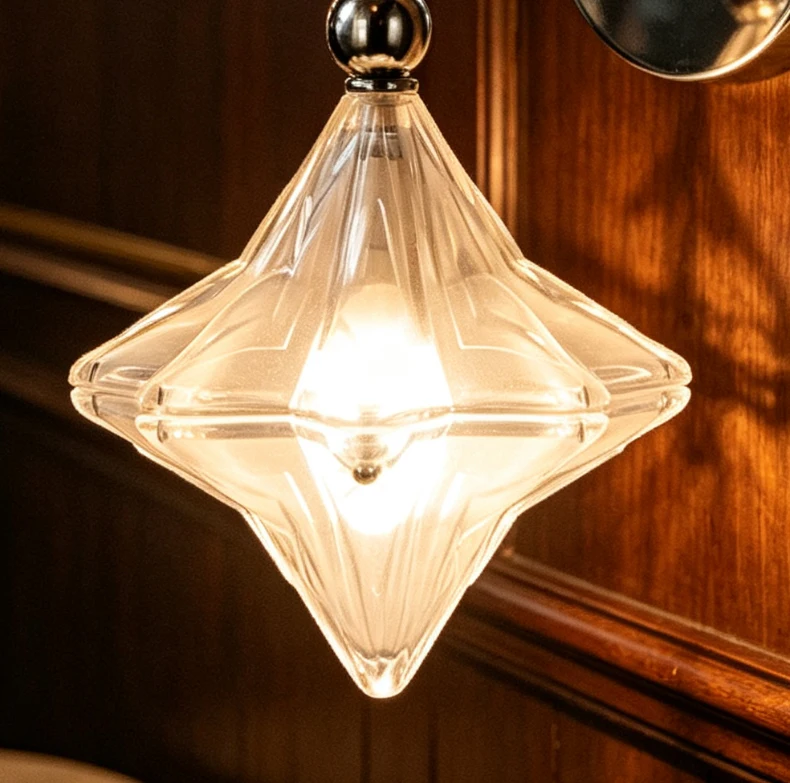 French Medieval Star Wall Lamp Bedroom Bedside Light Retro