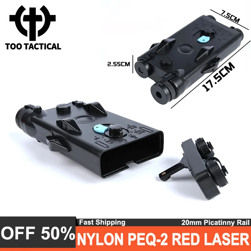 Wadsn AN PEQ-2 Tactical Red Dot Laser Nylon Scout Light PEQ2 Indicator Sight CS Game Airsoft Hunting Accessories Fit 20MM Rail