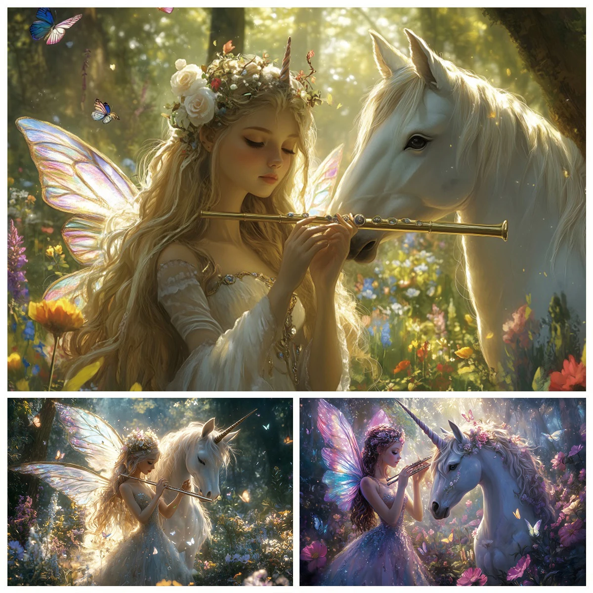 cenario-de-unicornio-sonhador-para-fotografia-floresta-borboletas-fadas-tocando-instrumentos-musicais-festa-infantil-banner-de-fundo-de-foto