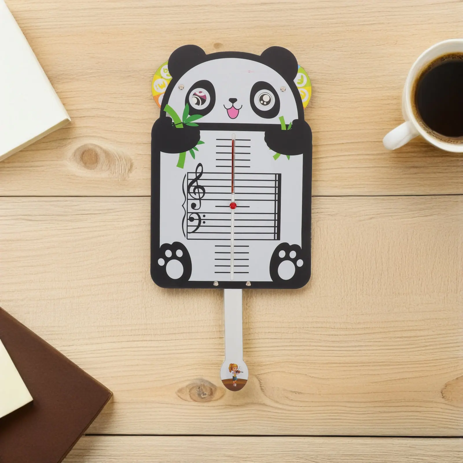 Beginner Music Note Board Panda Illustrated Rhythm Teaching Tool for Piano Students Music Literacy Development Cognitive
