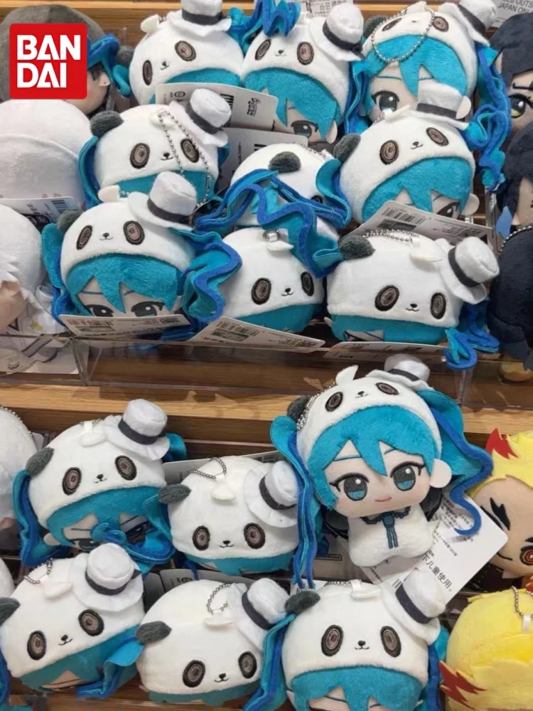 Banpresto Hatsune Miku With You 2025 Panda Costume Plush Keychain Collectible Anime Pendant Stuffed Doll