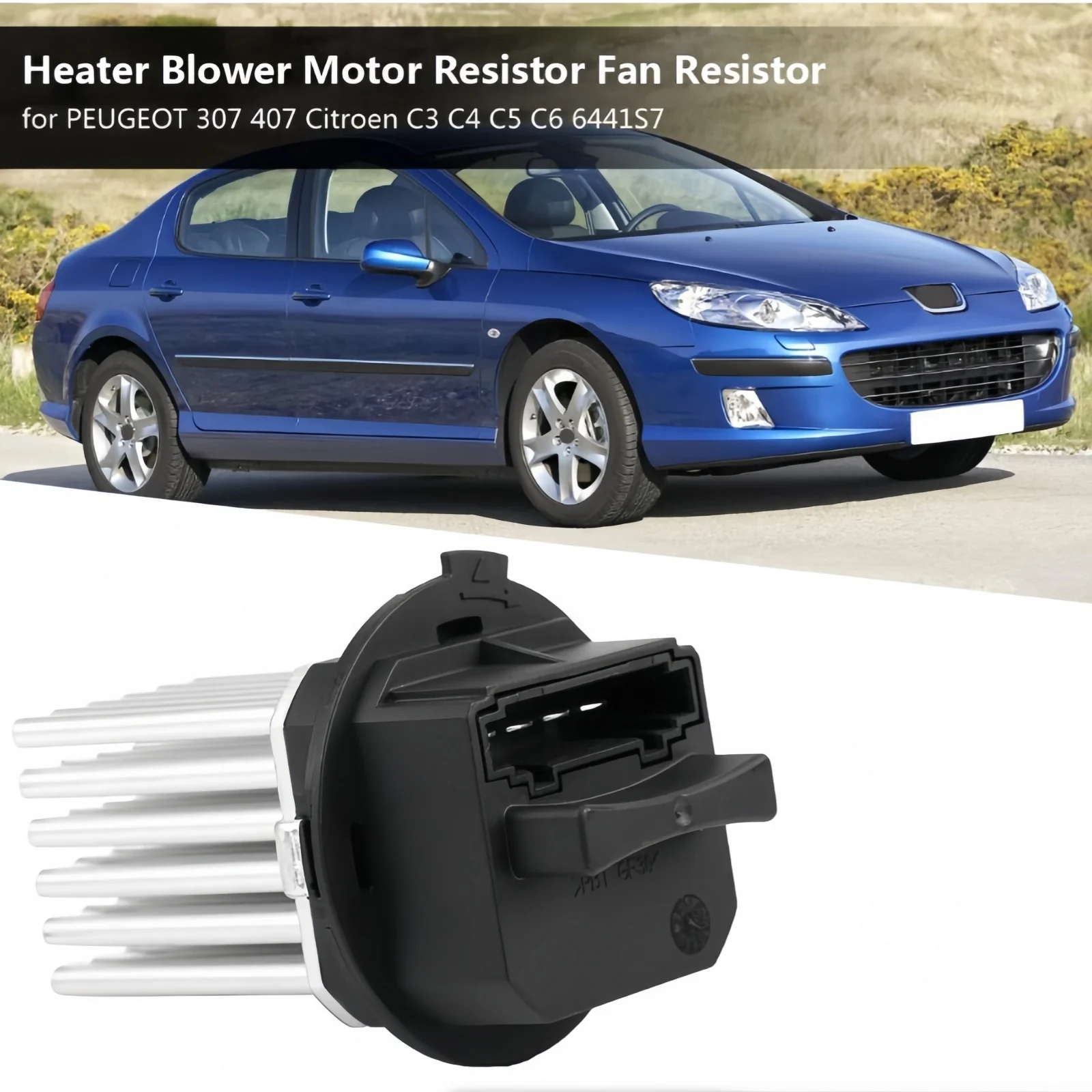 

6441.S7 6441S7 Blower Motor Resistor for CITROEN C3 C4 C5 C6 DS3 For Peugeot LR002685 30767040 6G9N19W575AA