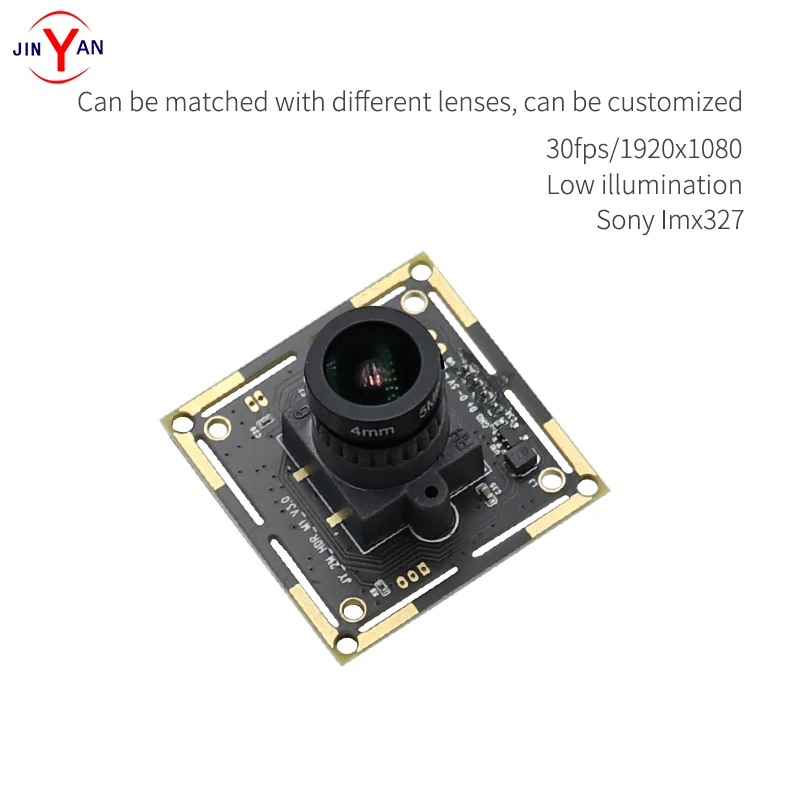 2 Mega Pixel Camera Module IMX327 HDR Low Light Camera 1920x1080P USB Driver Free