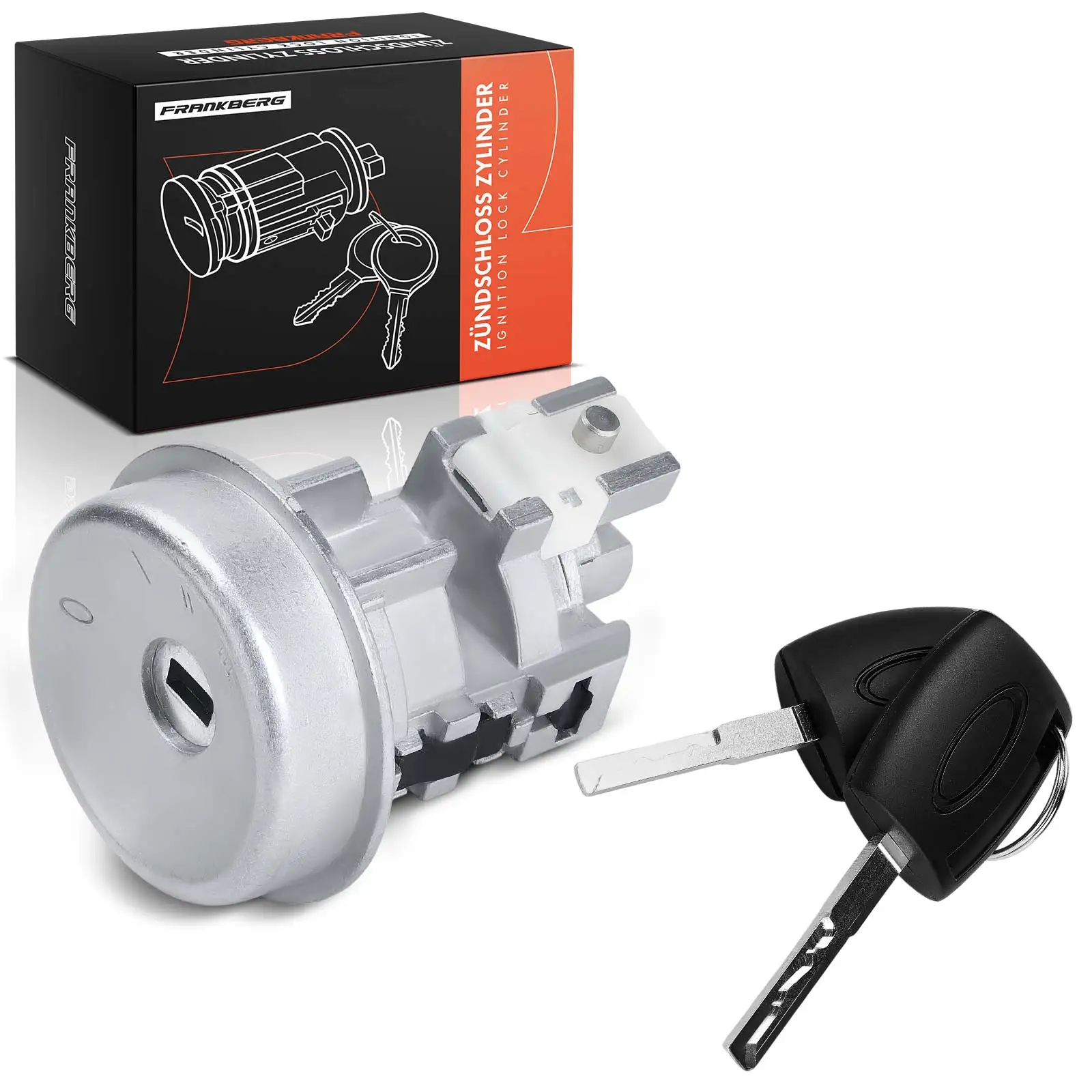 Frankberg 1x Zündschloss für Ford Fiesta VI Fiesta Stufenheck 1.0L 1.6L SW8704 4H1765 US665L SW6828 BE8Z11582B AE8Z11582D