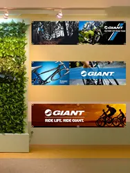 60x240cm Giant Bicycles Flag Banner Tapestry Polyester Printed Flag Garage or Outdoor For Decoration