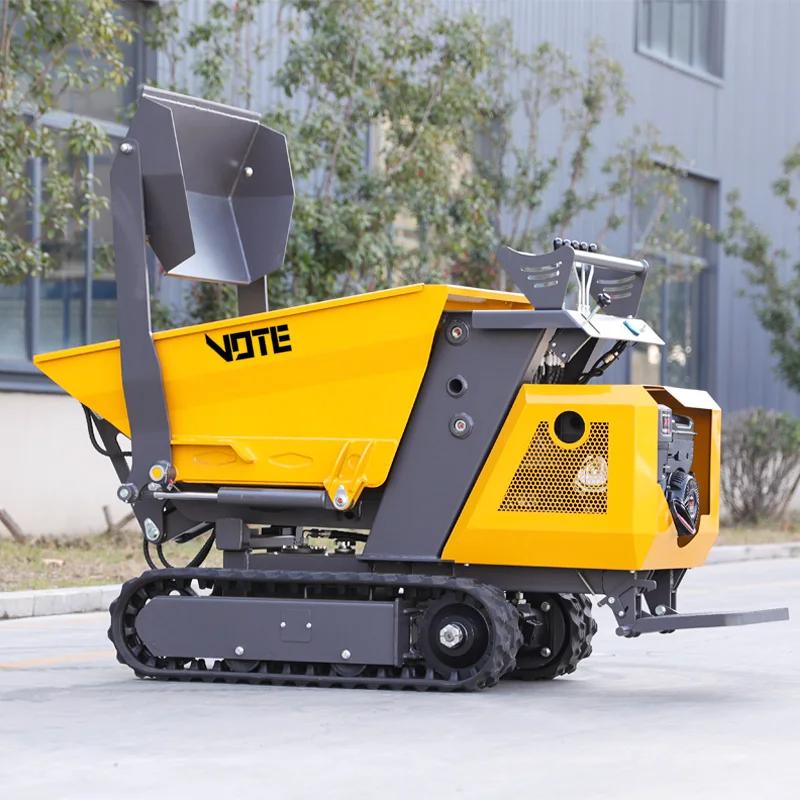 Mini Tracked Dumper 800kg Dump Truck Fast Delivery Hydraulic Diesel Dump Truck Customize 500kg Crawler Mini Dumper