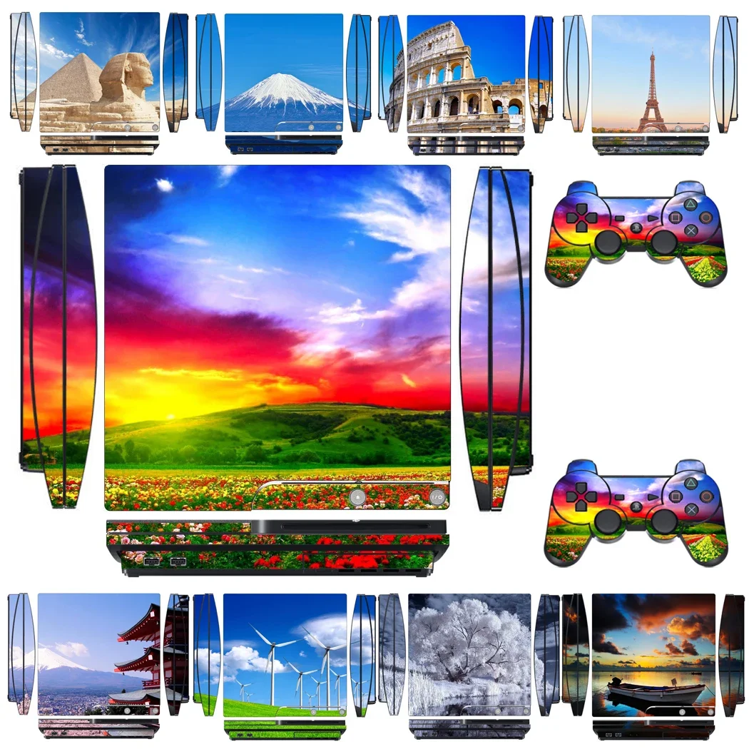 adesivo-protetor-de-vinil-beautiful-scenery-1801-para-sony-ps3-slim-playstation-3-slim-e-2-adesivos-para-controles