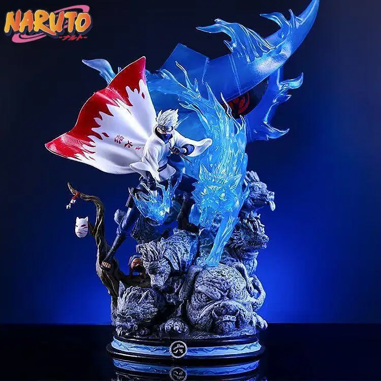 

26cm Naruto Anime Figure Hatake Kakashi Figures Pvc Gk Statue Figurine Model Doll Ornament Collection Room Decora Desk Toy