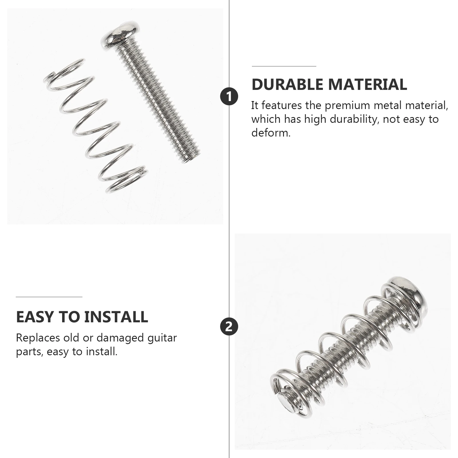 

Ponticello Accessories Saddle Bridge Screws Guitar Tremolo Parts Metal Stabilizing Device