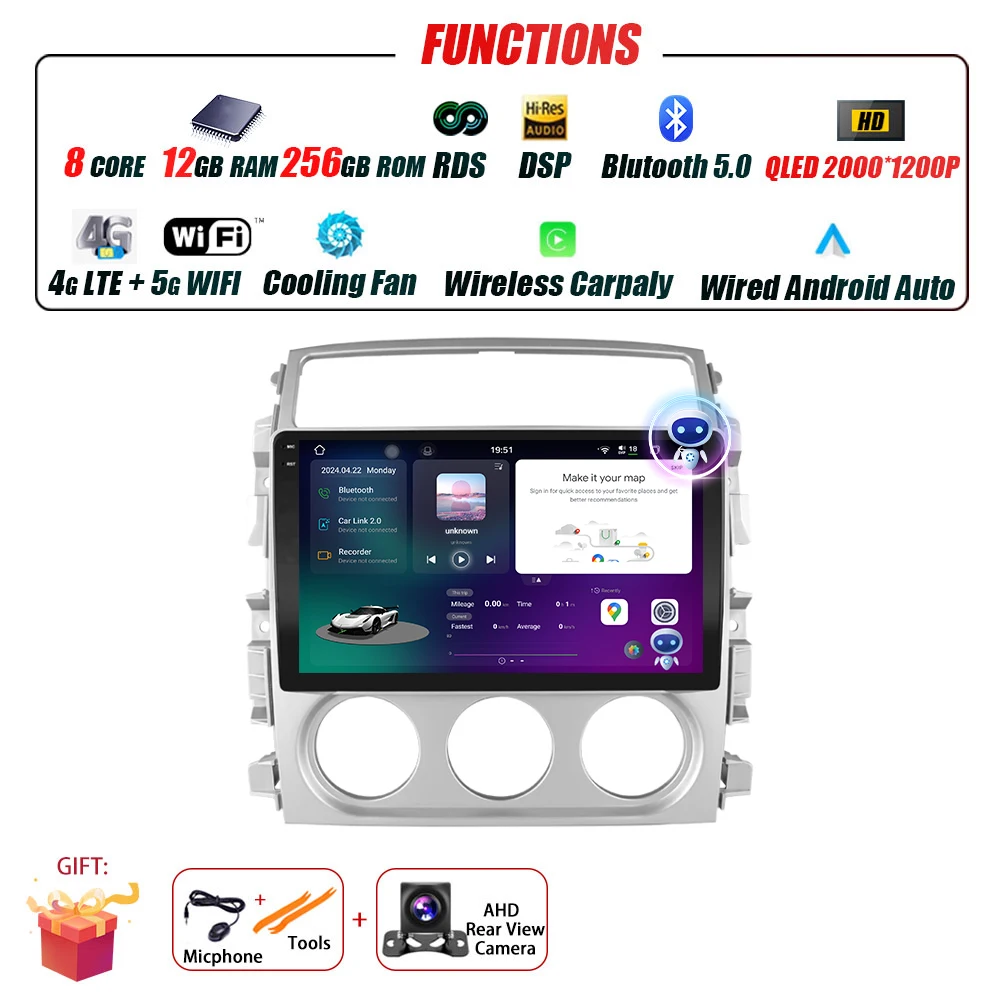 Android 16 Voor Suzuki Liana 2004-2013 Auto Radio Multimedia Video Player GPS Navigatie Stereo Draadloze Carplay Auto WIFI GEEN 2DIN