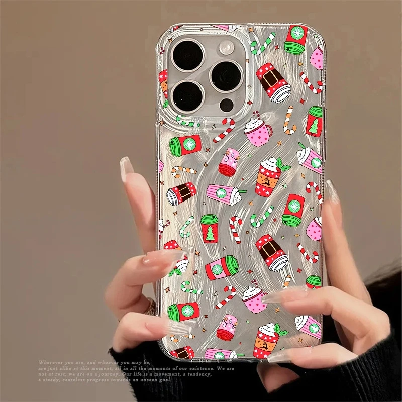 

Strawberry Peach Christmas Elements Case For Realme 14 Pro Plus 5G 14X 13 12 11 10 8 8i C75 C71 C67 C65 C63 C61 C55 C51S Cover