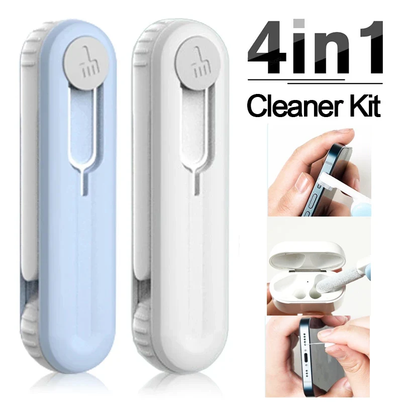 4-in-1 Cleaning Brush Kit for AirPods Bluetooth Earphone Hole Phone Charging Port Laptop Keyboard Clean Pen Dust Remover Set