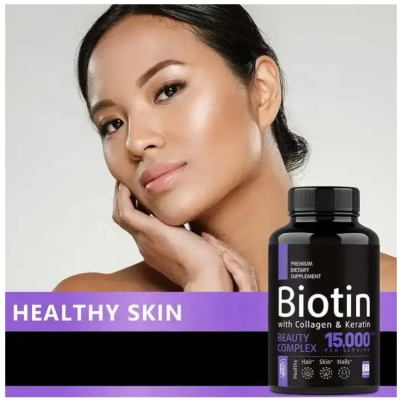 

Сложные капсулы, обогащенные биотомном, повышающие здоровье волос и силу ногтей, улучшают ежедневное здоровье, подходят для мужчин и женщин.